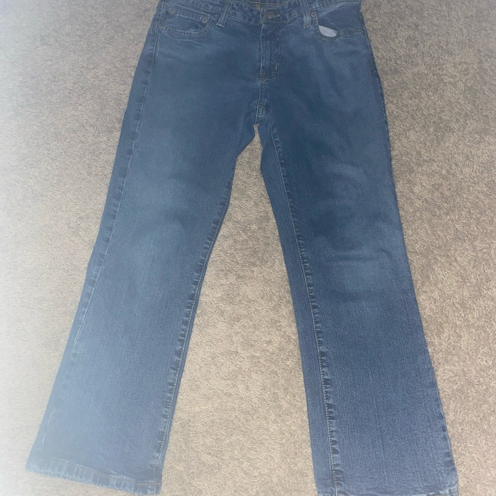 STRETCH CROP LOW RISE JEANS
SIZE 6 Vintage Ralph Lauren Brown flag label